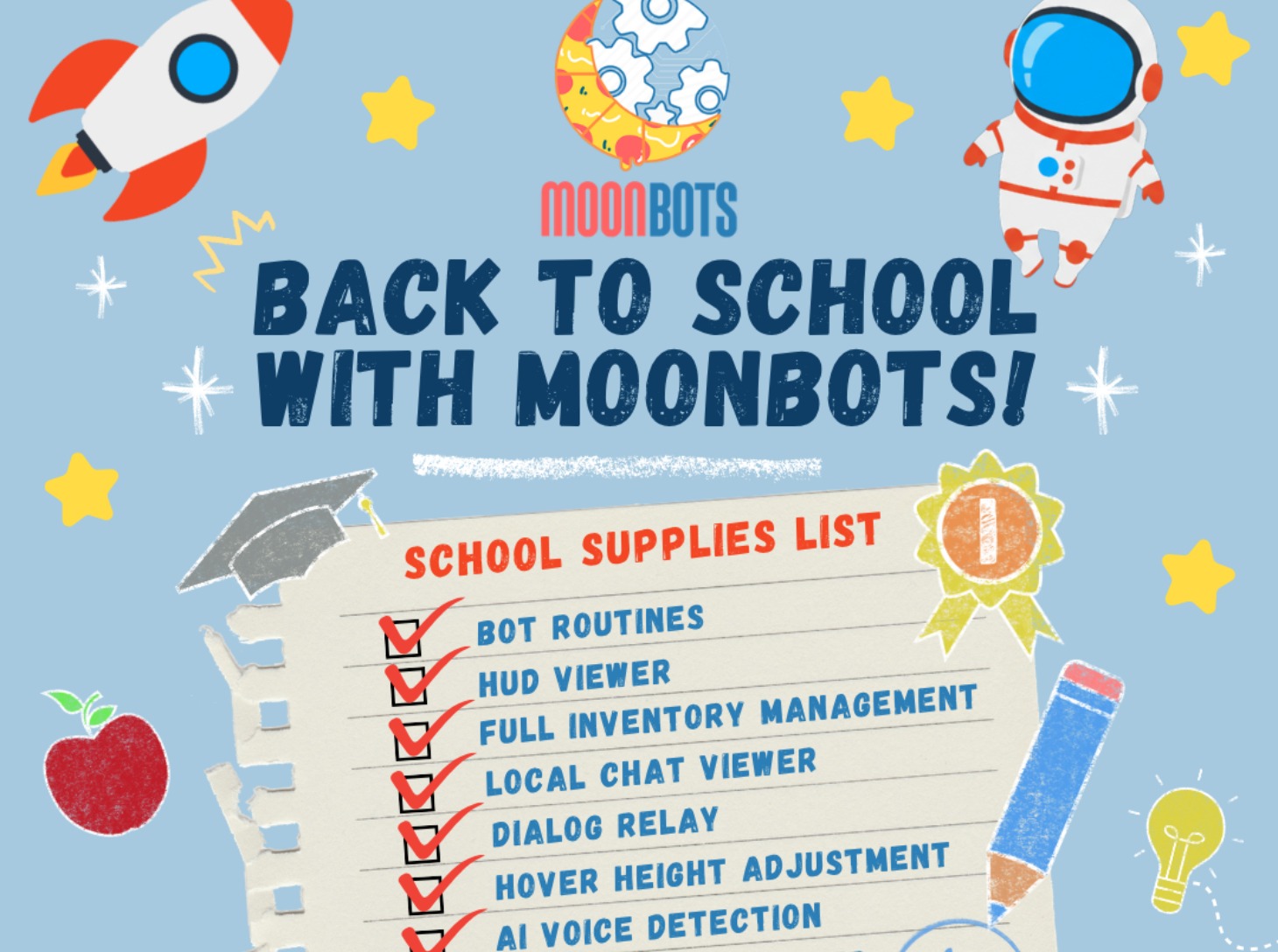 Back to school with MoonBots! 